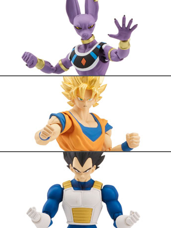 Dragon Ball Super Dragon Stars Wave A Set of 3 Figures with Shenron Components Gallery Image 2