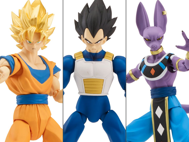 Dragon Ball Super Dragon Stars Wave A Set of 3 Figures with Shenron Components Gallery Image 1