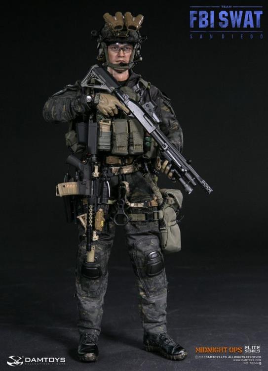 1/6アクションフィギュア　FBI 1/6 Scale Elite Series FBI SWAT Team Agent - San Diego (Midnight Ops)