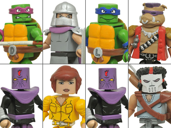 Teenage Mutant Ninja Turtles Minimates Series 1 Classic Set of 4 Two-Packs Gallery Image 1