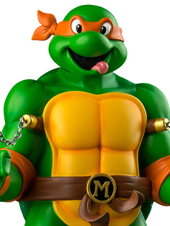 Teenage Mutant Ninja Turtles Michelangelo 12" Statue Gallery Image 2