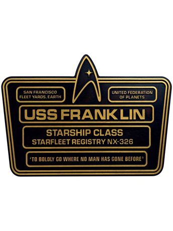 Star Trek Dedication Plaque #5 - USS Franklin NX-326 Gallery Image 2