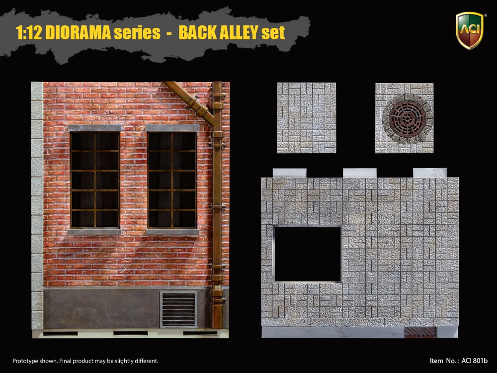 1/12 Scale Diorama Series Back Alley Set of 3 Gallery Image 12