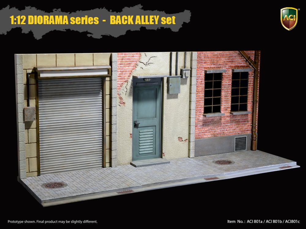 1/12 Scale Diorama Series Back Alley Set of 3 Gallery Image 6