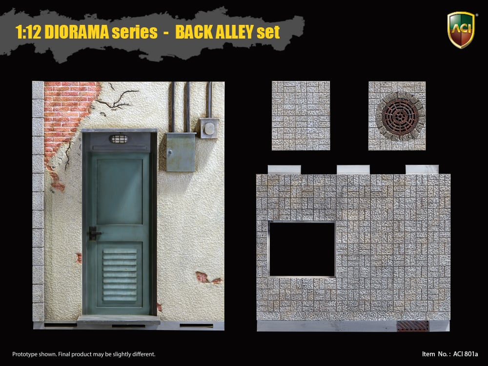 1/12 Scale Diorama Series Back Alley Set of 3 Gallery Image 10