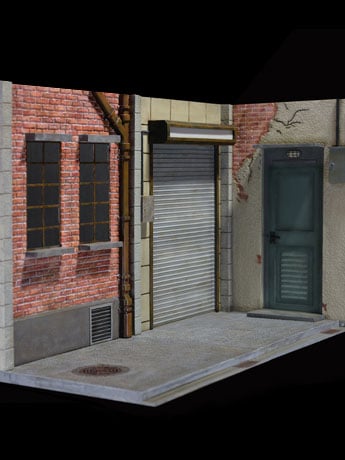 1/12 Scale Diorama Series Back Alley Set of 3 Gallery Image 2