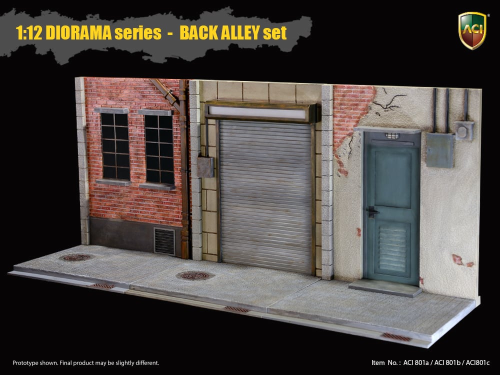 1/12 Scale Diorama Series Back Alley Set of 3 Gallery Image 9