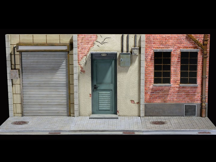 1/12 Scale Diorama Series Back Alley Set of 3 Gallery Image 1
