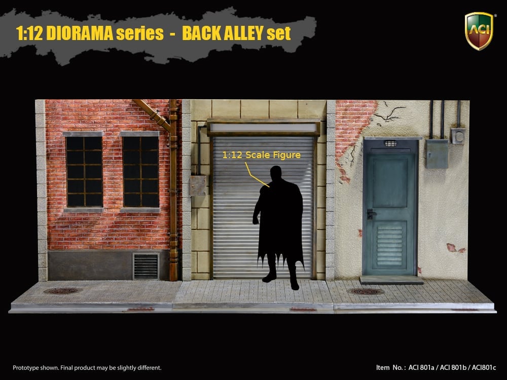 1/12 Scale Diorama Series Back Alley Set of 3 Gallery Image 7