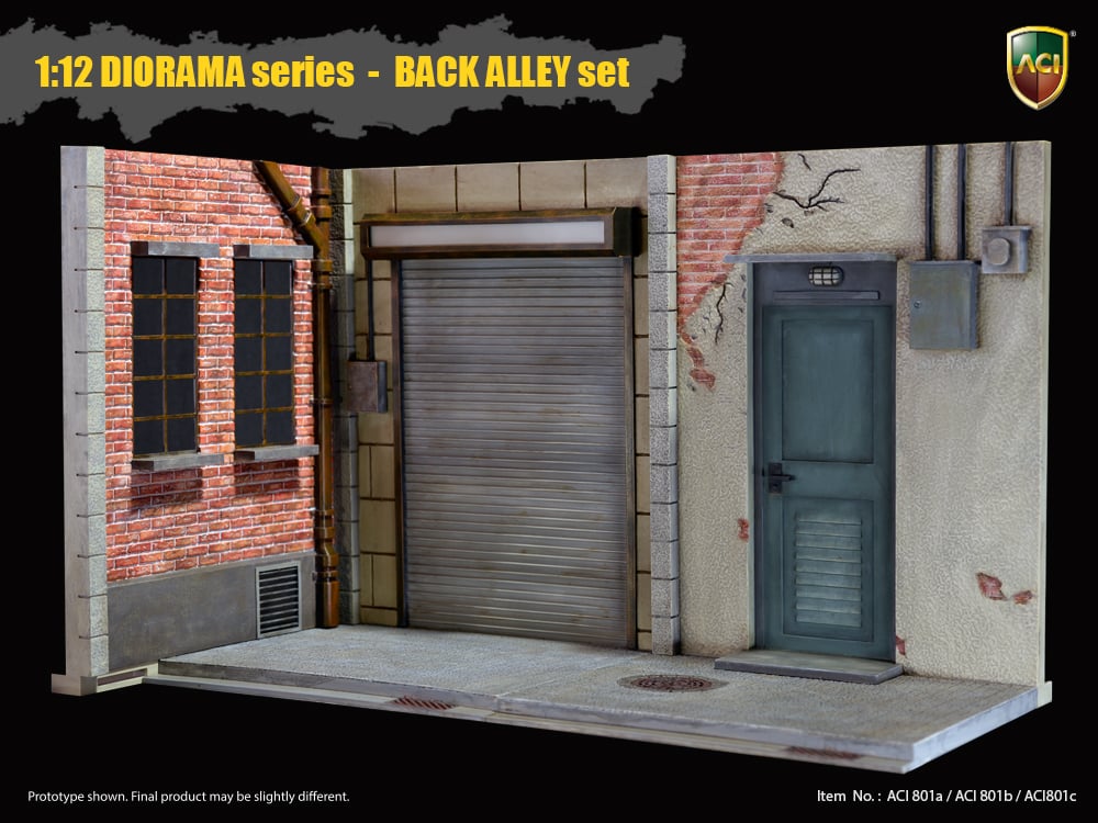 1/12 Scale Diorama Series Back Alley Set of 3 Gallery Image 8
