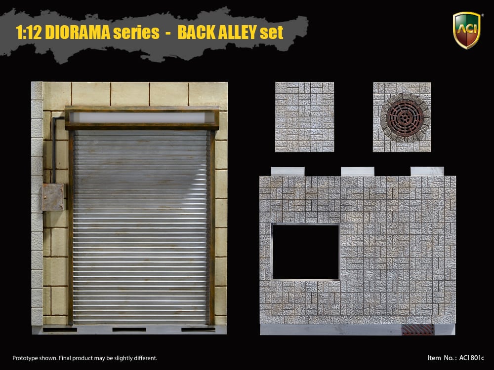 1/12 Scale Diorama Series Back Alley Set of 3 Gallery Image 11