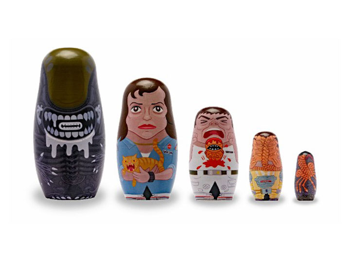 Alien Wood Nesting Dolls Gallery Image 1