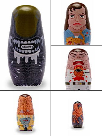 Alien Wood Nesting Dolls Gallery Image 2