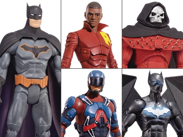 DC Comics Multiverse Wave 6 Set of 5 Figures (Collect & Connect Bat Mech Suit) Gallery Image 1