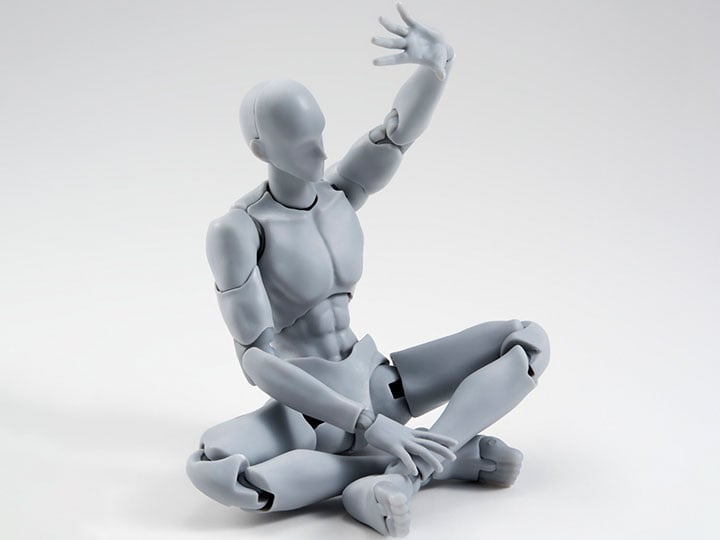 S.H.Figuarts DX Body-kun Takarai Rihito Edition Set (Gray) Gallery Image 1