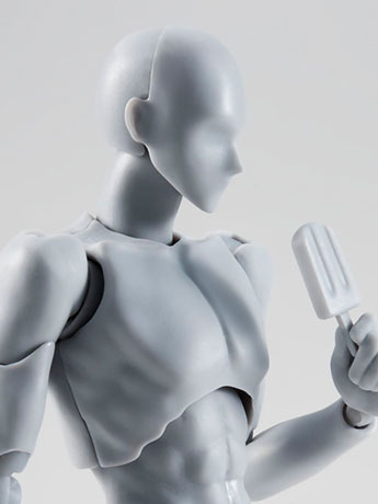 S.H.Figuarts DX Body-kun Takarai Rihito Edition Set (Gray) Gallery Image 2