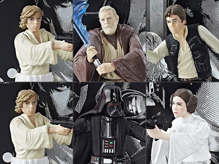 Star Wars 40th Anniversary The Black Series 3.75" Die-Cast Wave 1 Case of 6 Gallery Image 1