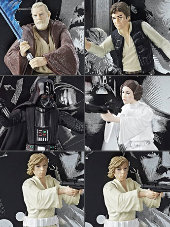 Star Wars 40th Anniversary The Black Series 3.75" Die-Cast Wave 1 Case of 6 Gallery Image 2