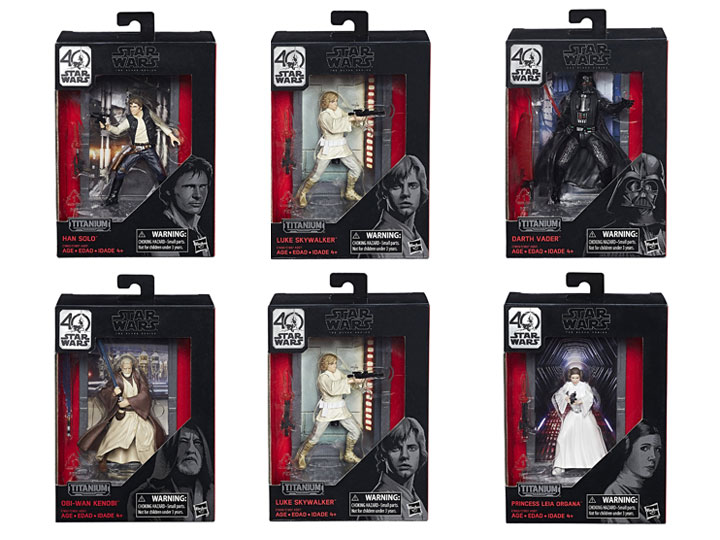 Star Wars 40th Anniversary The Black Series 3.75" Die-Cast Wave 1 Case of 6 Gallery Image 12