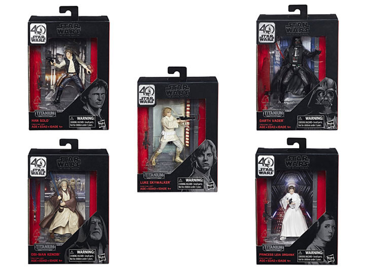 Star Wars 40th Anniversary The Black Series 3.75" Die-Cast Figure Wave 1 Set of 5 Gallery Image 12