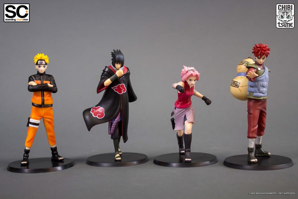 Naruto Shippuden Standing Character 1/12 Scale Figures Set of 4 Gallery Image 7