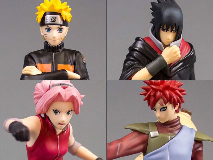 Naruto Shippuden Standing Character 1/12 Scale Figures Set of 4 Gallery Image 1