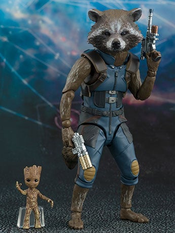 Guardians of the Galaxy Vol. 2 S.H.Figuarts Rocket & Baby Groot Exclusive Gallery Image 2