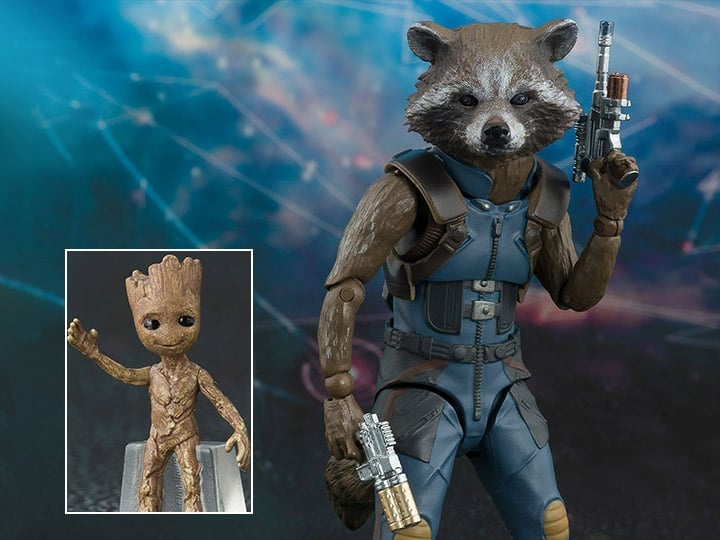 Guardians of the Galaxy Vol. 2 S.H.Figuarts Rocket & Baby Groot Exclusive Gallery Image 1