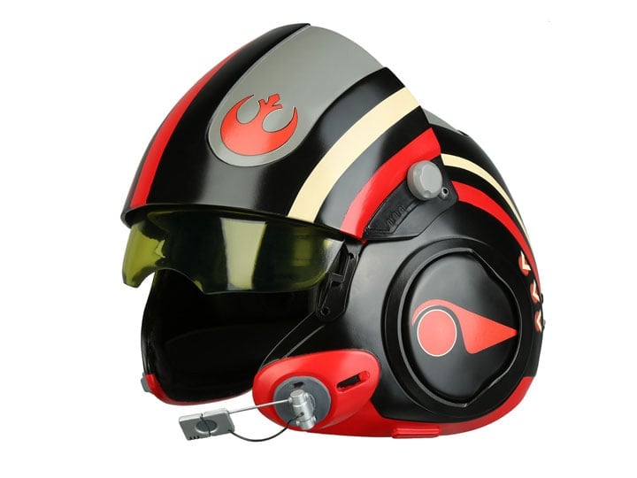 Star Wars Poe Dameron (The Force Awakens) 1:1 Scale Wearable Helmet (Black Squadron) Gallery Image 1