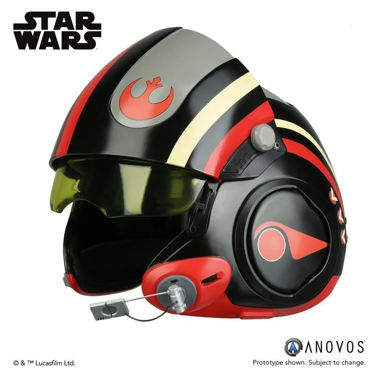 Star Wars Poe Dameron (The Force Awakens) 1:1 Scale Wearable Helmet (Black Squadron) Gallery Image 6
