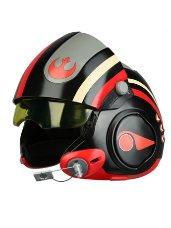 Star Wars Poe Dameron (The Force Awakens) 1:1 Scale Wearable Helmet (Black Squadron) Gallery Image 2