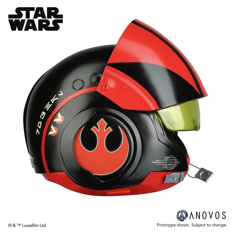 Star Wars Poe Dameron (The Force Awakens) 1:1 Scale Wearable Helmet (Black Squadron) Gallery Image 4