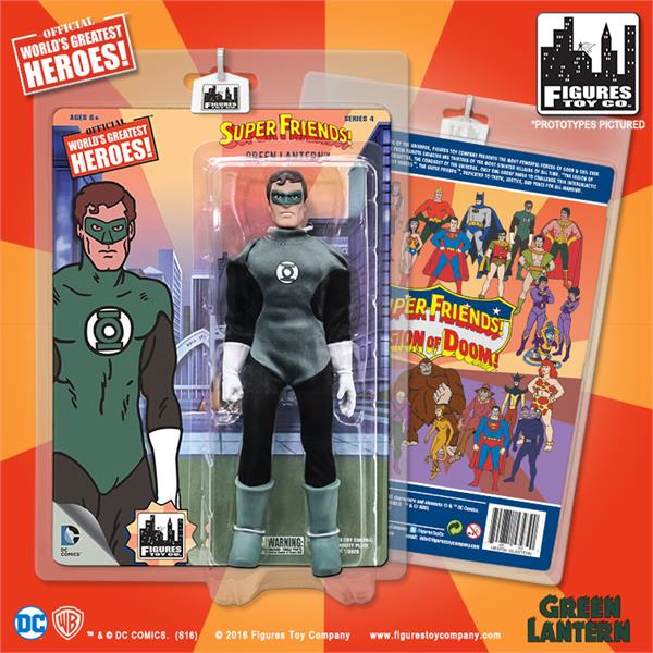 Super Friends World's Greatest Heroes Series 4 Green Lantern 8" Retro Figure Gallery Image 3