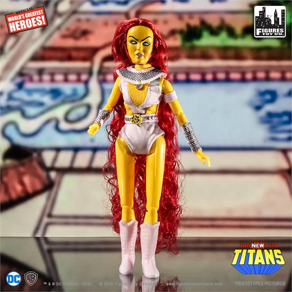 New Teen Titans World's Greatest Heroes Series 1 Starfire 8" Retro Figure Gallery Image 3