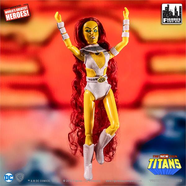 New Teen Titans World's Greatest Heroes Series 1 Starfire 8" Retro Figure Gallery Image 4