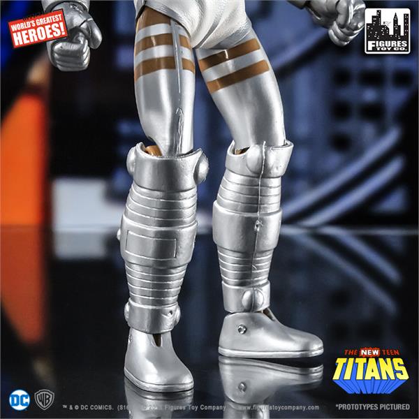 New Teen Titans World's Greatest Heroes Series 1 Cyborg 8" Retro Figure Gallery Image 6