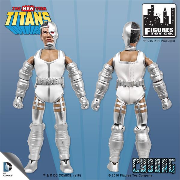 New Teen Titans World's Greatest Heroes Series 1 Cyborg 8" Retro Figure Gallery Image 4