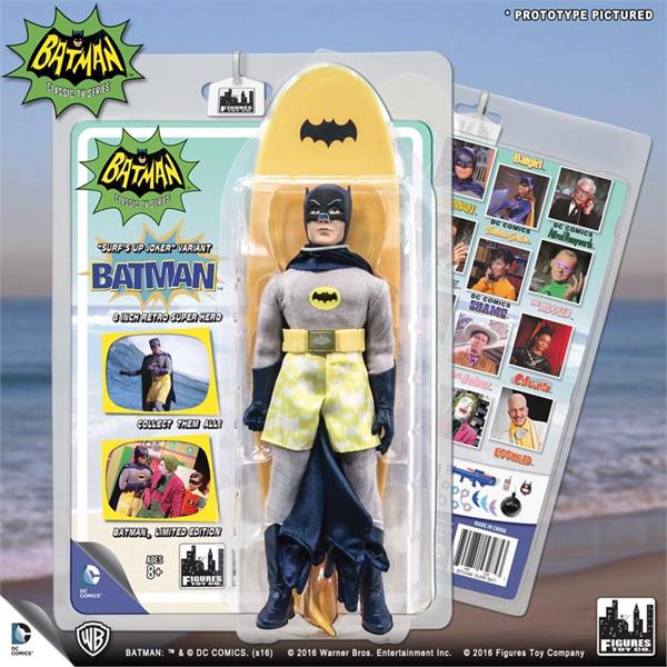 Batman Classic TV Series World's Greatest Heroes Batman (Surfing Series) 8" Retro Figure Gallery Image 7