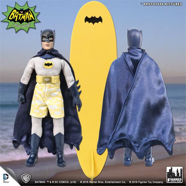 Batman Classic TV Series World's Greatest Heroes Batman (Surfing Series) 8" Retro Figure Gallery Image 6