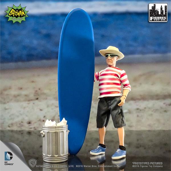 Batman Classic TV Series World's Greatest Heroes Chief O'Hara (Surfing Series) 8" Retro Figure Gallery Image 3