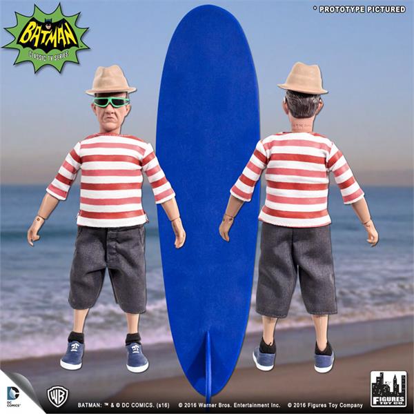 Batman Classic TV Series World's Greatest Heroes Chief O'Hara (Surfing Series) 8" Retro Figure Gallery Image 4