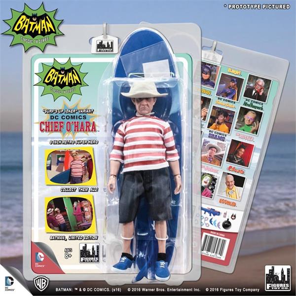 Batman Classic TV Series World's Greatest Heroes Chief O'Hara (Surfing Series) 8" Retro Figure Gallery Image 5