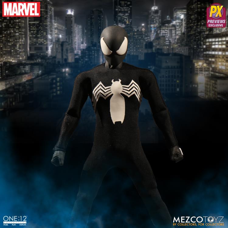 Marvel One:12 Collective Spider-Man (Black Suit) PX Previews Exclusive Gallery Image 7