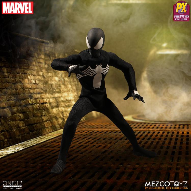 Marvel One:12 Collective Spider-Man (Black Suit) PX Previews Exclusive Gallery Image 3