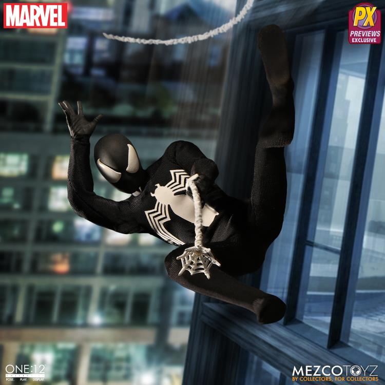 Marvel One:12 Collective Spider-Man (Black Suit) PX Previews Exclusive Gallery Image 5