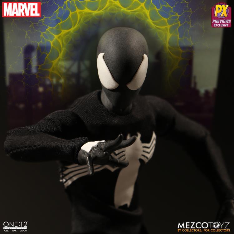 Marvel One:12 Collective Spider-Man (Black Suit) PX Previews Exclusive Gallery Image 8