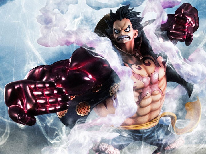 One Piece Portrait of Pirates Excellent Model Luffy (Gear 4) LE Gallery Image 1