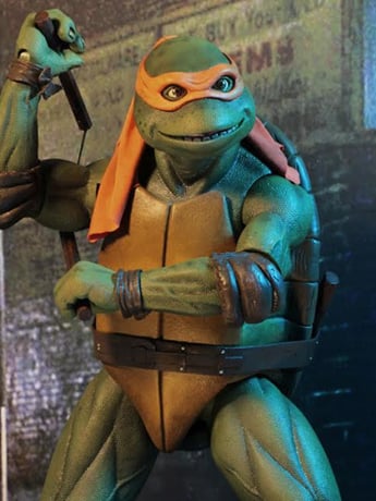 Image of Teenage Mutant Ninja Turtles (1990 Movie) Michelangelo 1/4 Scale Figure