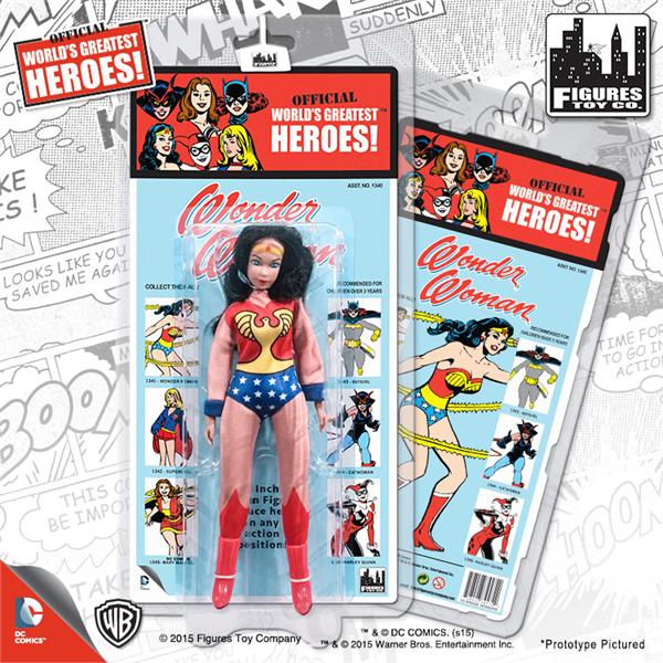 DC World's Greatest Heroes Series 2 Wonder Woman 8" Retro Figure Gallery Image 4