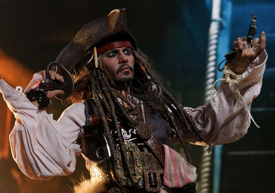 Pirates of the Caribbean: Dead Men Tell No Tales DX15 Jack Sparrow 1/6th Scale Collectible Figure Gallery Image 9